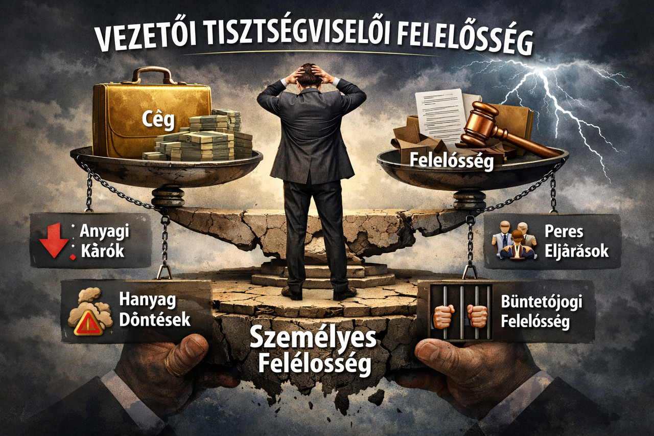 Vezető tisztségviselői felelősség a fizetésképtelenség határán: kockázatok és védekezési stratégiák 2024–2026